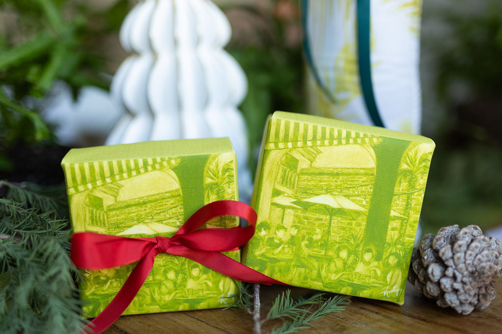 A Courtyard Kinda Day - Small Canvas Wrapped Print