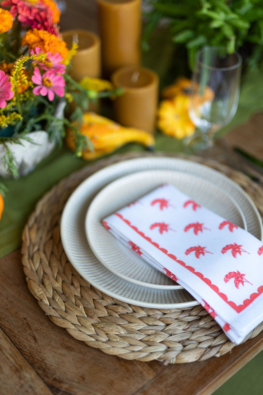 Shrimp Plant Napkins | Set of 4