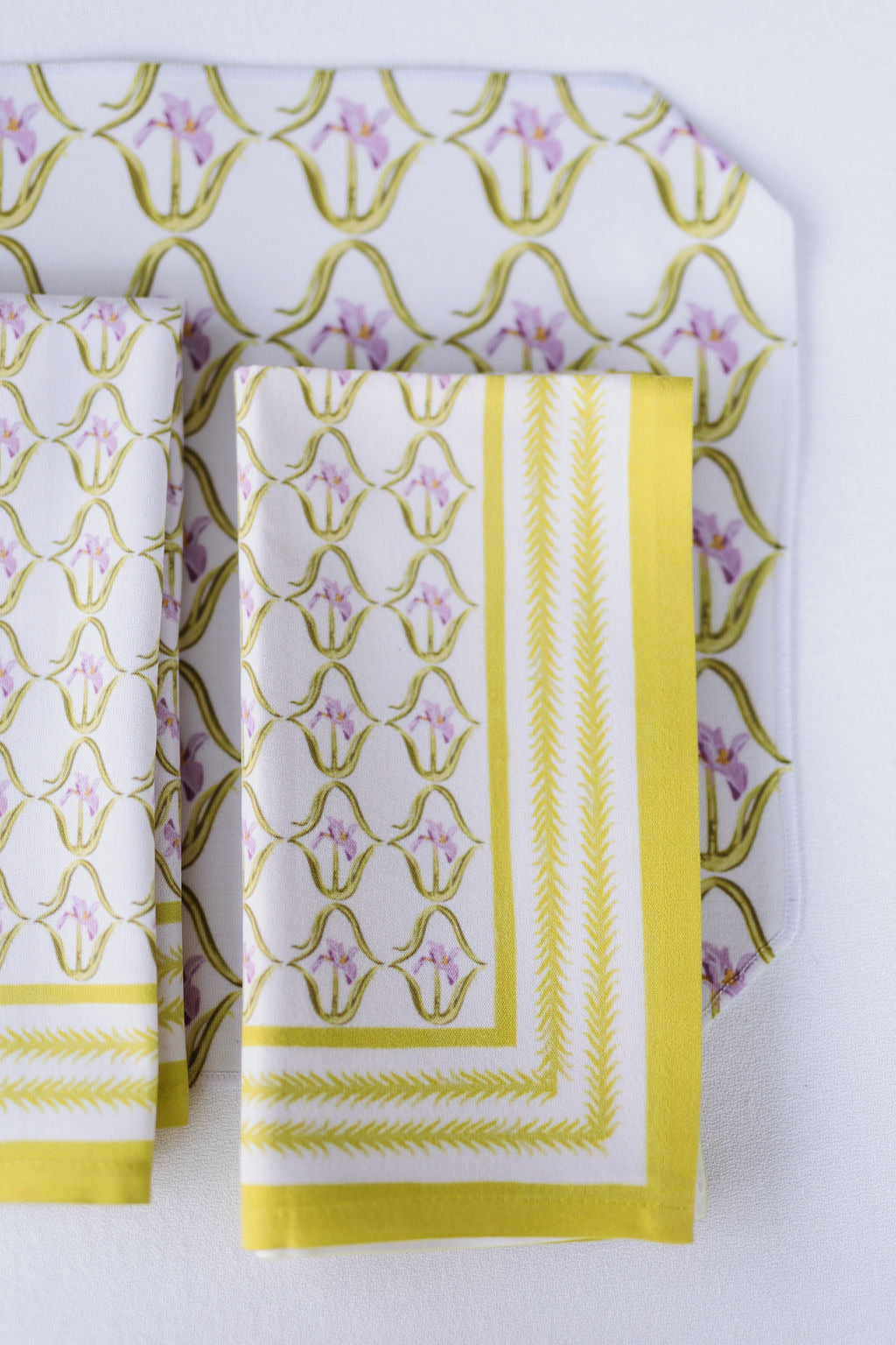Iris in French Pink Hostess Towel