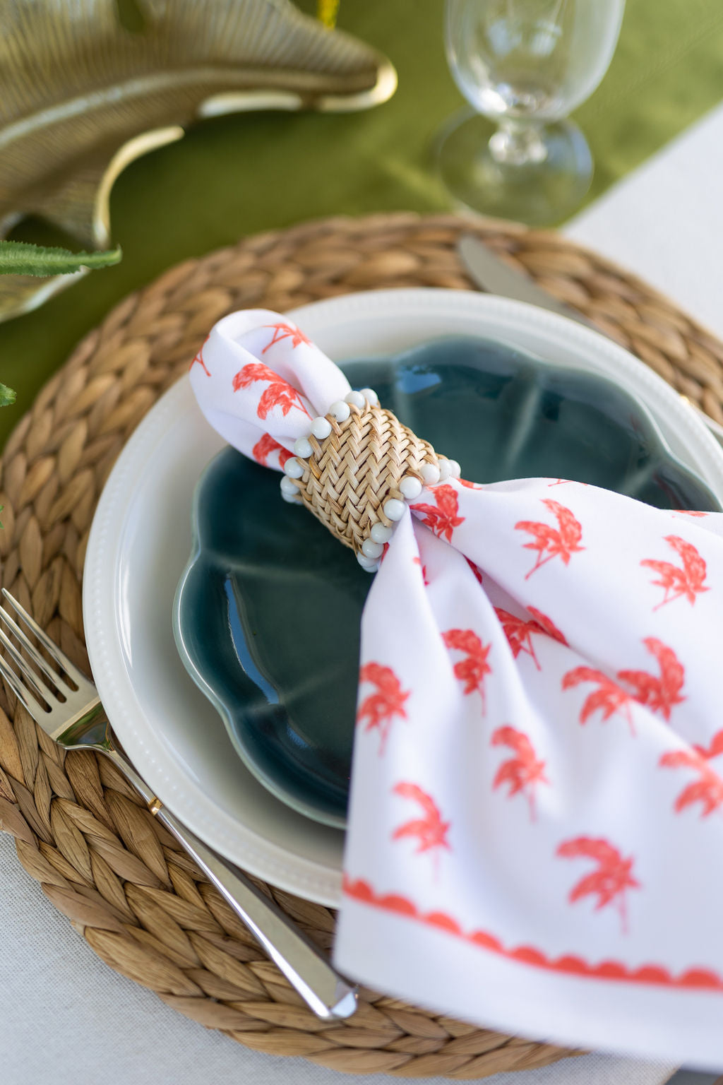 Shrimp Plant Napkins | Set of 4