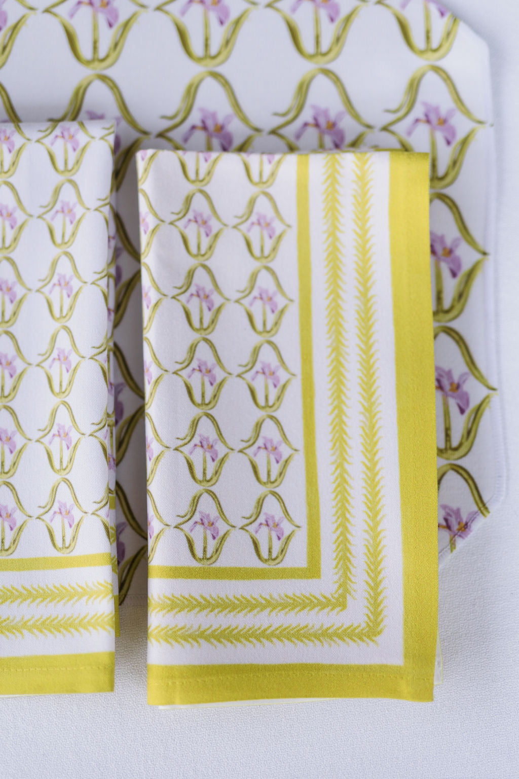 Iris in French Pink Dinner Napkins | Set of 4