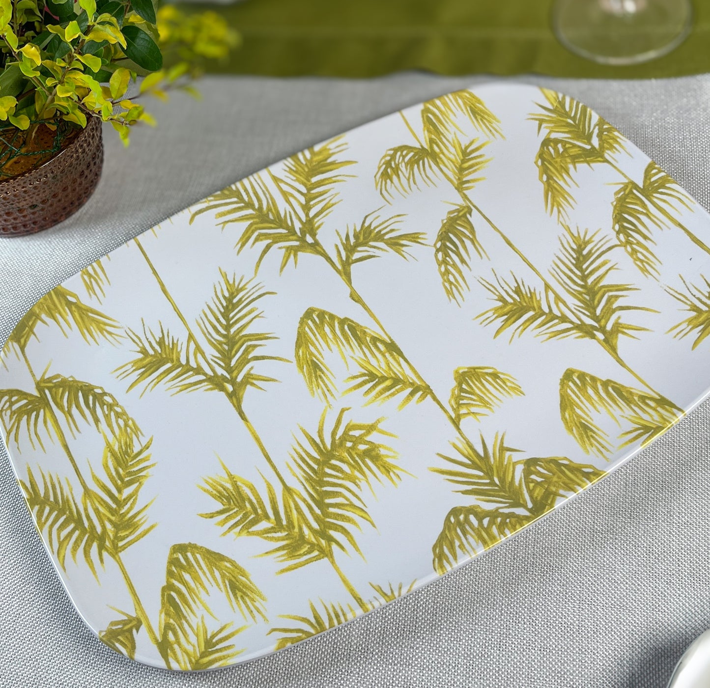 Palm Melamine Tray
