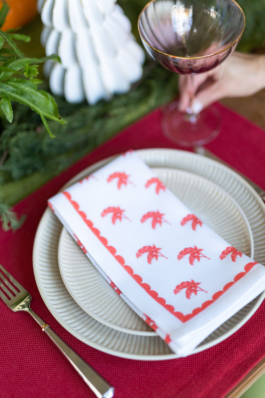 Shrimp Plant Napkins | Set of 4