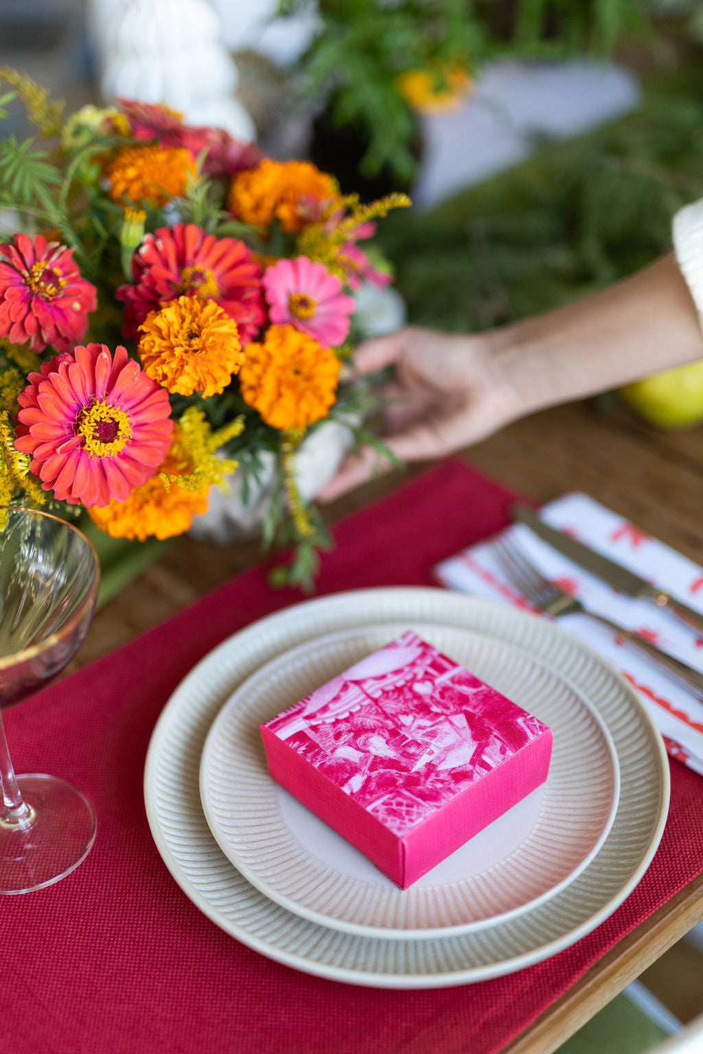 Bubbles at Brunch - Small Canvas Wrapped Print