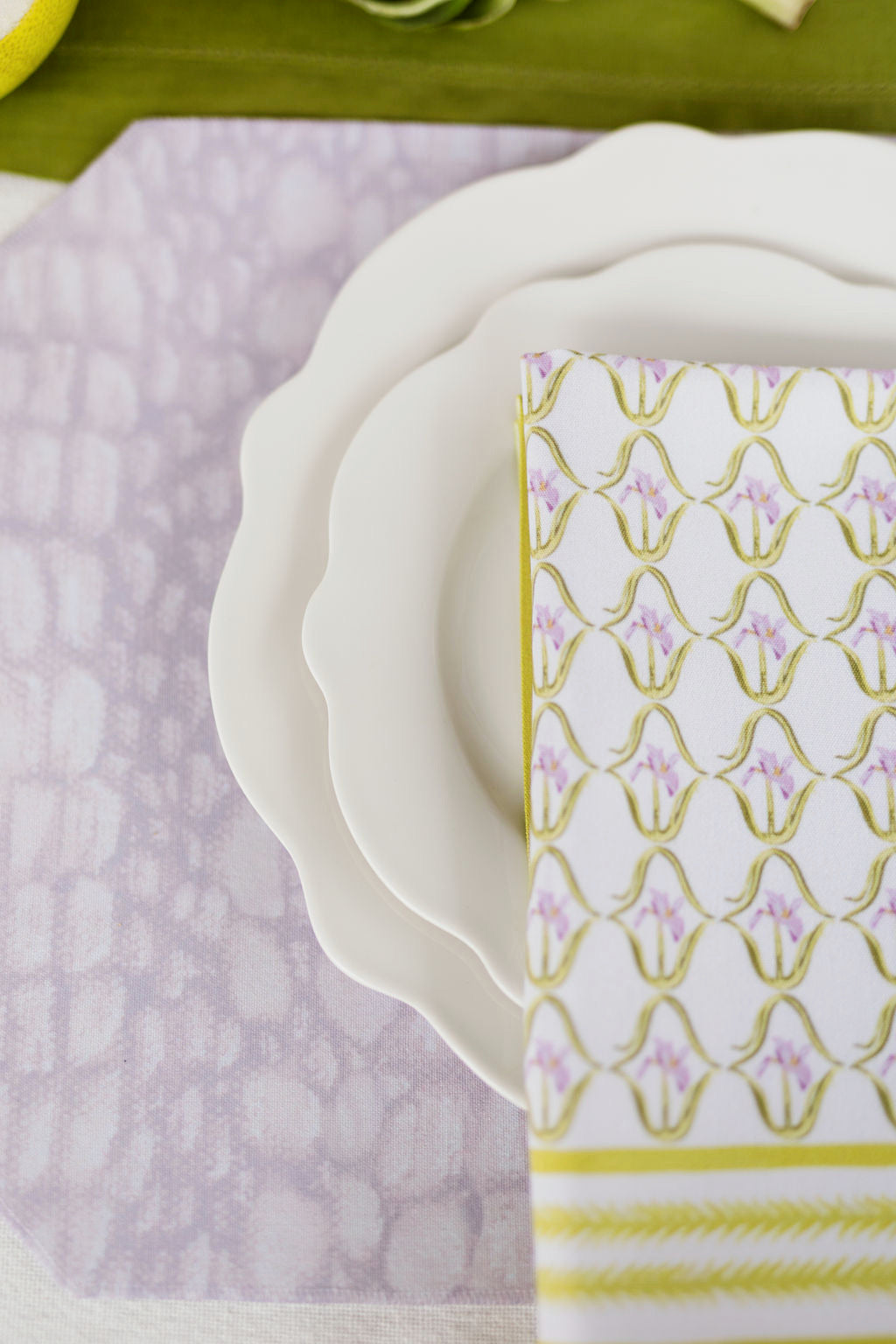Iris in French Pink Dinner Napkins | Set of 4