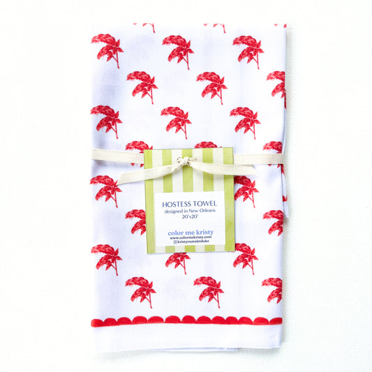 Shrimp Plant Hostess Towel