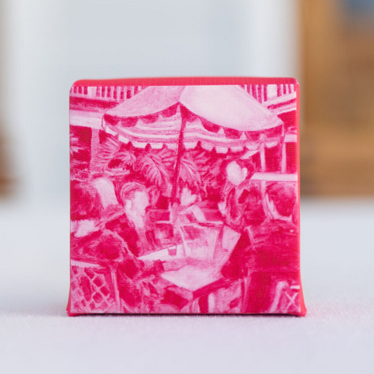 Bubbles at Brunch - Small Canvas Wrapped Print
