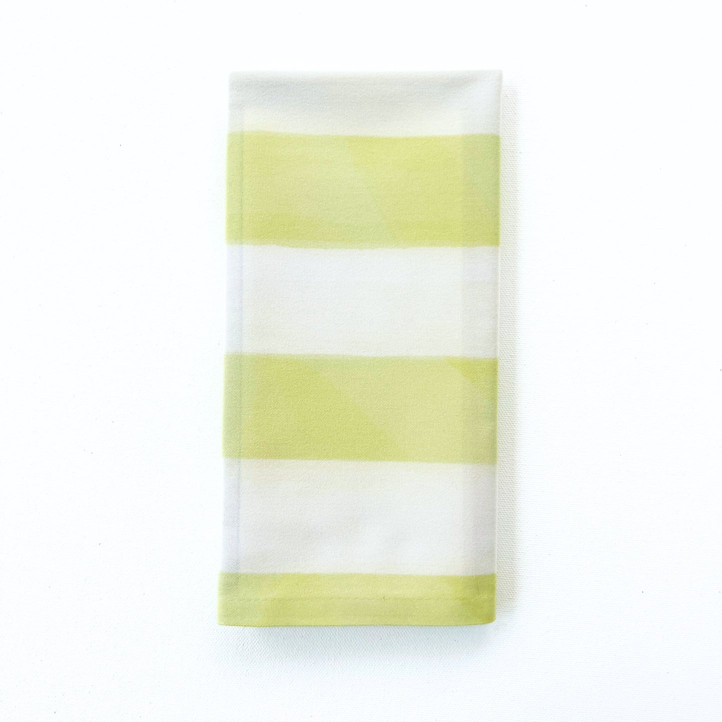 Esplanade Stripe in Avocado Green Dinner Napkins | Set of 4