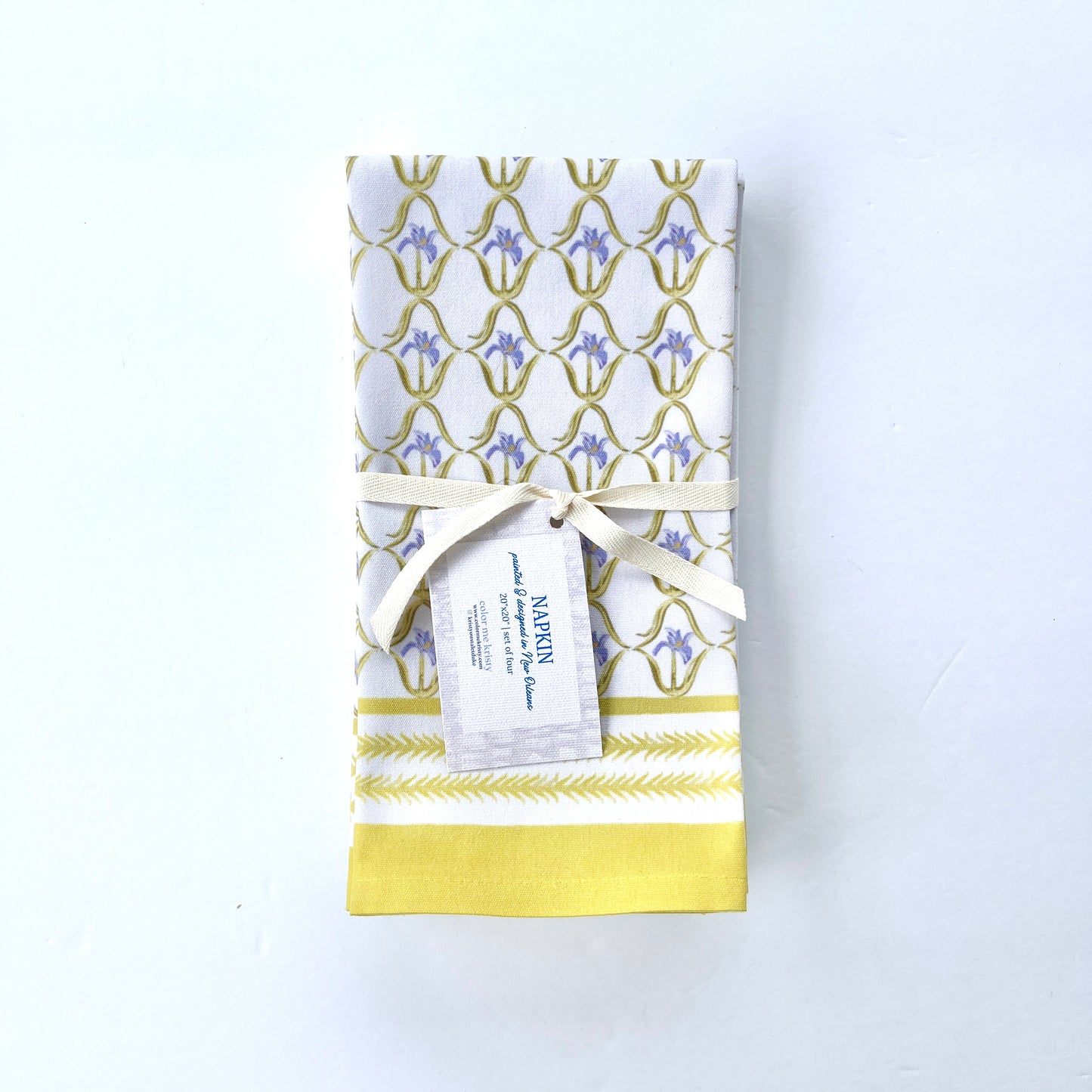 Iris in Lilac Dinner Napkins | Set of 4