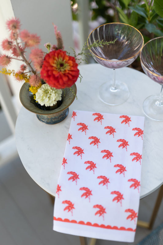 Shrimp Plant Hostess Towel
