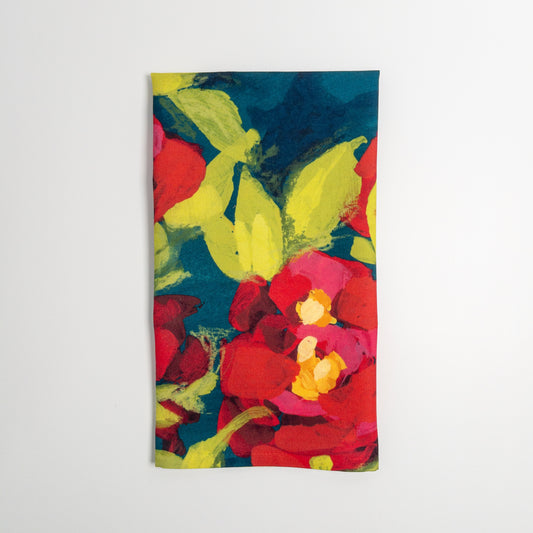 Yuletide Camellia Hostess Towel