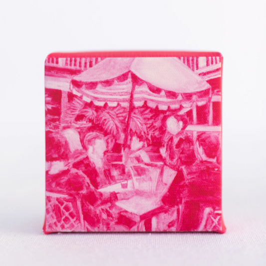 Bubbles at Brunch - Small Canvas Wrapped Print