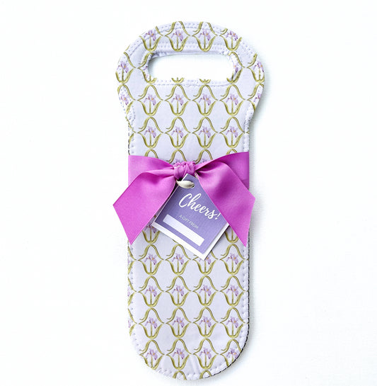 Iris in French Pink Wine Tote