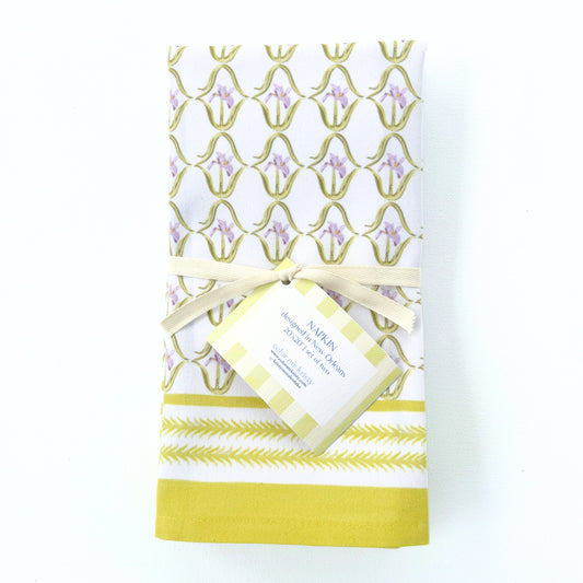 Iris in French Pink Dinner Napkins | Set of 4