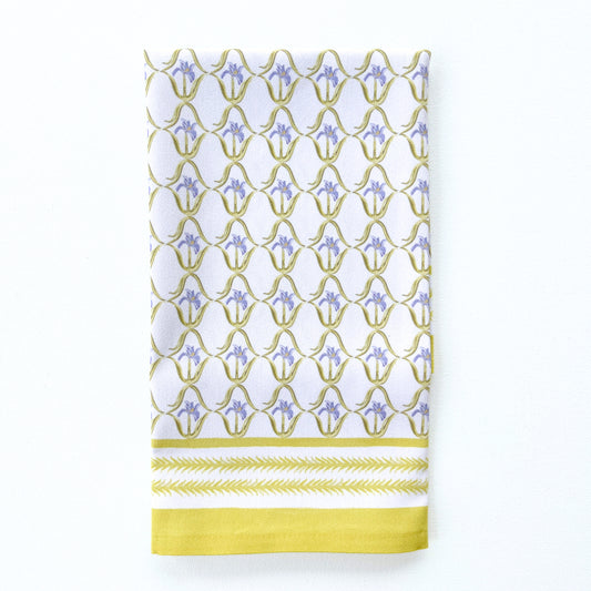 Iris in Lilac Hostess Towel
