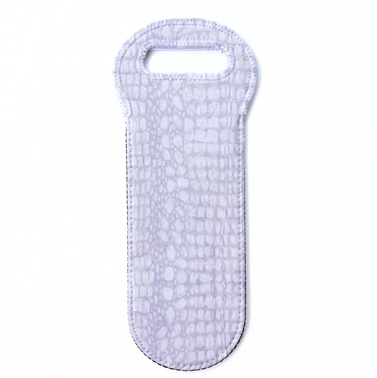 White Alligator Wine Tote