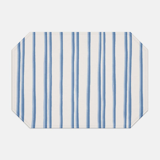 Riverbend Stripe in Haint Blue Placemat