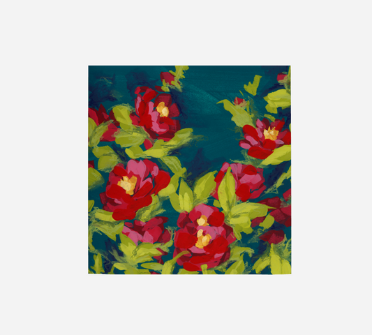 Yuletide Camellia Scarf